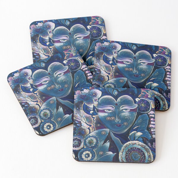 Item preview, A blue painting pf a chinese girl designed and sold by Maga Za.