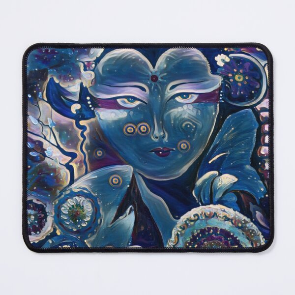 Item preview, A blue painting pf a chinese girl designed and sold by Maga Za.