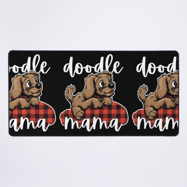 Item preview, Doodle Mama Goldendoodle Mom Buffalo Plaid designed and sold by GravitiTees.