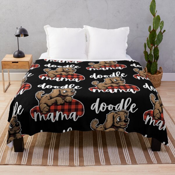 Item preview, Doodle Mama Goldendoodle Mom Buffalo Plaid designed and sold by GravitiTees.
