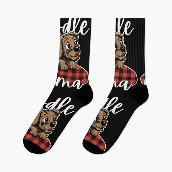 Item preview, Doodle Mama Goldendoodle Mom Buffalo Plaid designed and sold by GravitiTees.