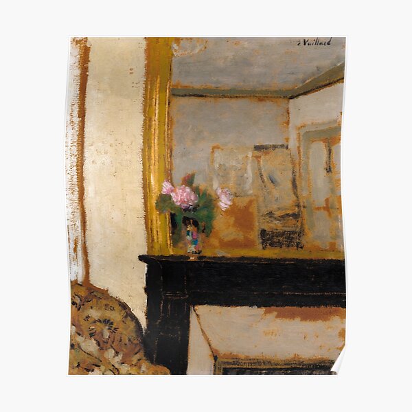 Vase of Flowers on a Mantelpiece, 1900 by Edouard Vuillard Poster