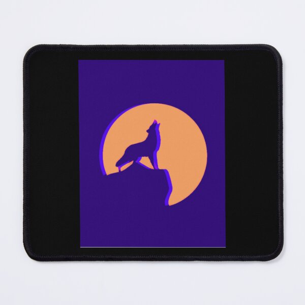 Item preview, WOLF HOWLING AT THE FULL YELLOW MOON designed and sold by MrCreativeArts.