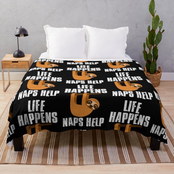 Item preview, Life Happens Naps Help, Motivational Quote designed and sold by FNStuff.
