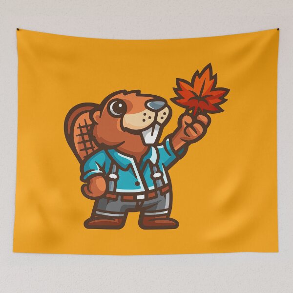 Item preview, Beaver Cartoon Character, Beaver Cartoon designed and sold by graphic-genie.