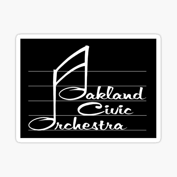 OCO Logo in white - Variations! Sticker