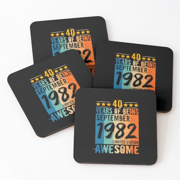 Item preview, Born 40th Birthday September 1982 40 Years Of Being Awesome  designed and sold by MichaelxHarvey.
