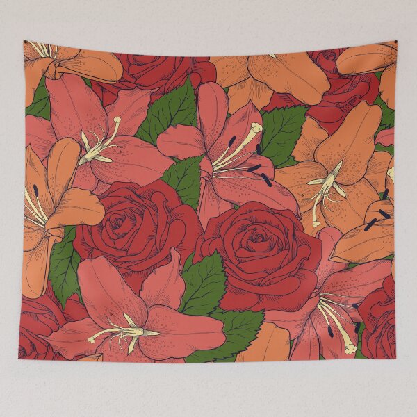 Item preview, cottagecore aesthetic - flower pattern designed and sold by Hoetoons.