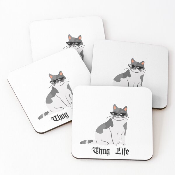 Item preview, Thug Life Cat designed and sold by ImperialRose.