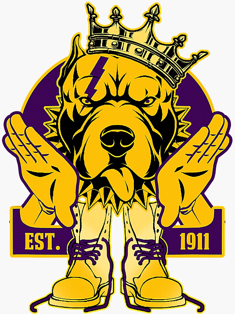 Omega Bulldog Crown Hand Sign Army Sticker