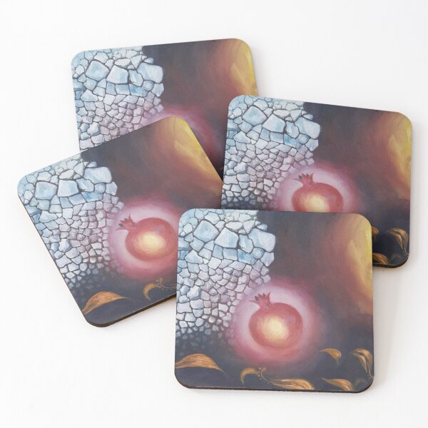 Item preview, Painting "Ice, pomegranate fruit and sun". designed and sold by Umiska.