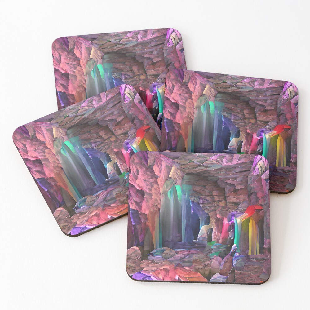 Item preview, Coasters (Set of 4) designed and sold by EtherealLabAI.