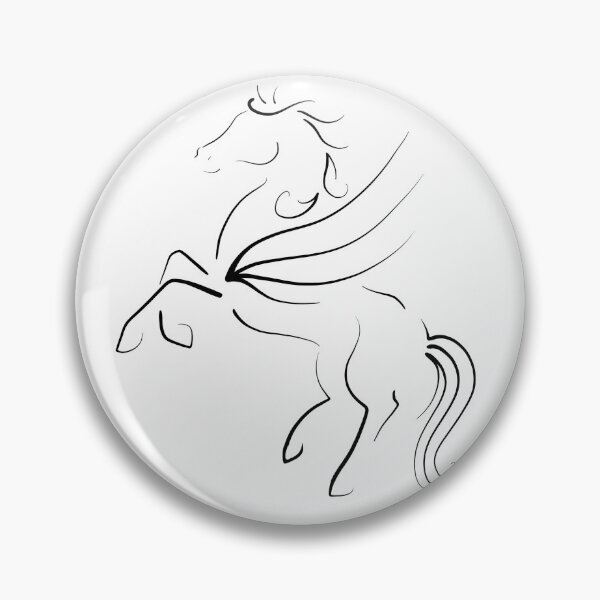Item preview, Elegant Pegasus Outline designed and sold by Lady-Lilac.