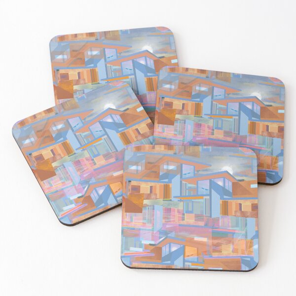 Item preview, Abstract Midcentury Architecture Pattern designed and sold by rhombusOnion.