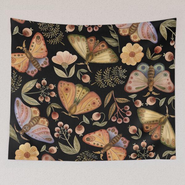 Item preview,  cottagecore aesthetic - butterfly pattern designed and sold by Hoetoons.