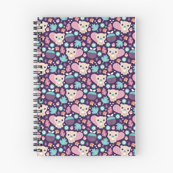 Item preview, Beaver Pattern, Beaver Cartoon, Fruit And Blossom Woodland designed and sold by graphic-genie.