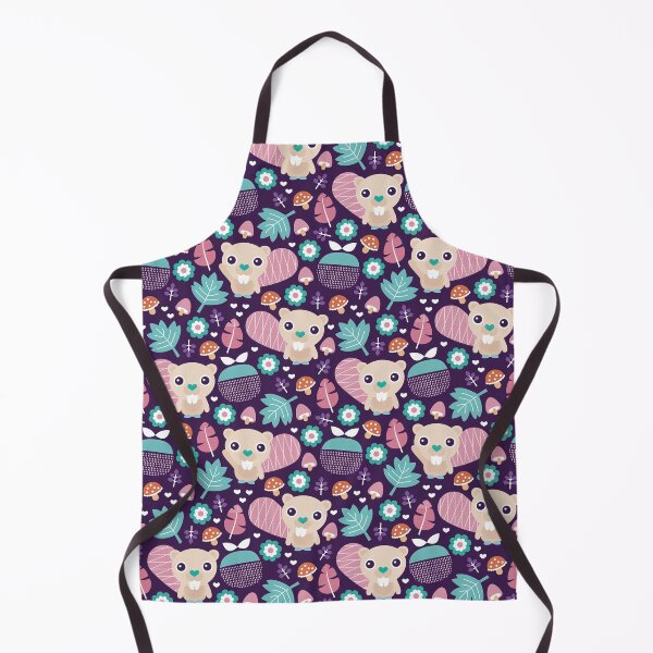 Item preview, Beaver Pattern, Beaver Cartoon, Fruit And Blossom Woodland designed and sold by graphic-genie.