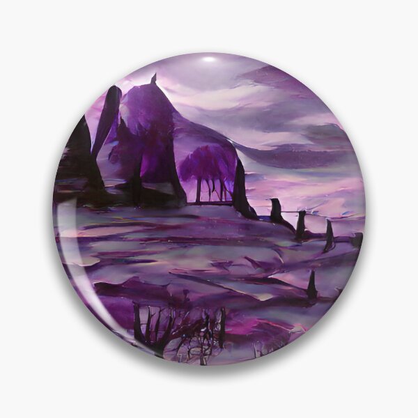 Item preview, The Violet Wastelands designed and sold by Ethereal Lab AI.