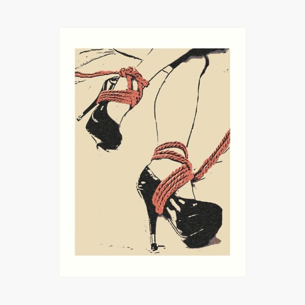 Good Girl knows what to wear, bdsm, bondage play 2 Art Print