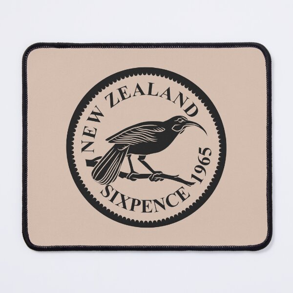 Item preview, Vintage New Zealand Sixpence Coin with the Huia Bird designed and sold by MY NEW ZEALAND.