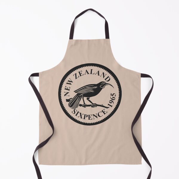 Item preview, Vintage New Zealand Sixpence Coin with the Huia Bird designed and sold by Kiwidom.