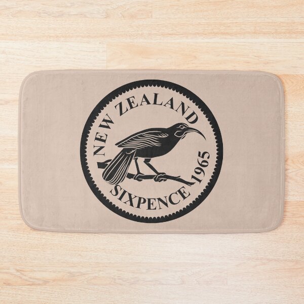 Item preview, Vintage New Zealand Sixpence Coin with the Huia Bird designed and sold by Kiwidom.