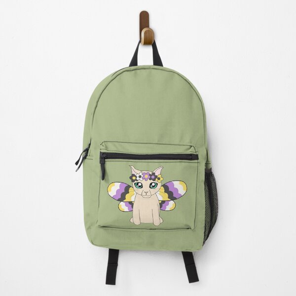 Item preview, Cottagecore Fairycore Kawaii Subtle Nonbinary Pride Cat Fairy designed and sold by cashewdays.