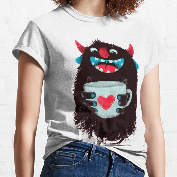 Demon with cup Classic T-Shirt