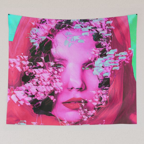 Item preview, Vaporwave Glitch Girl 555 designed and sold by glitchhub.