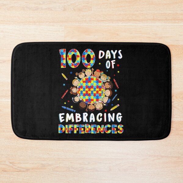 Item preview, Cute Autism Awareness Embrace Differences 100 Days Of School  designed and sold by OscarBernal.