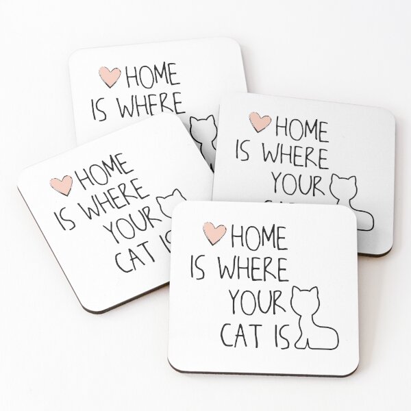 Item preview, Home Is Where Your Cat Is designed and sold by VikiQuick.