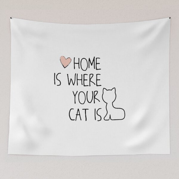 Item preview, Home Is Where Your Cat Is designed and sold by VikiQuick.