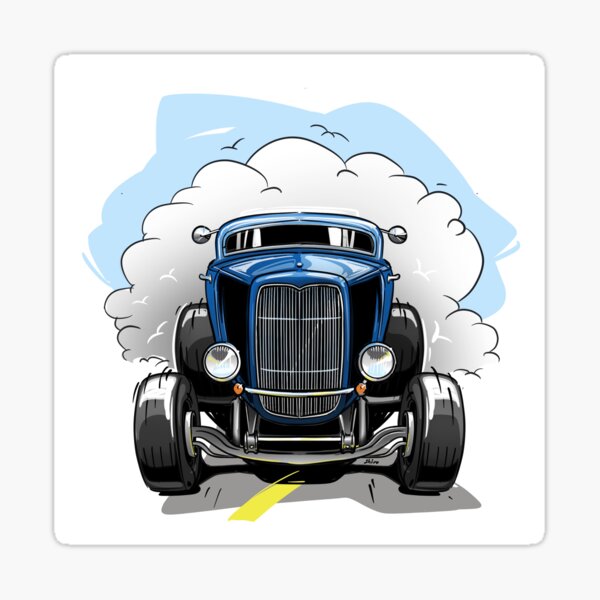 Retro V8 Car Decals 2x Bomb & Shark Stickers – Old School Hot Rod (German Made) Old School Car Stickers - Foto 8