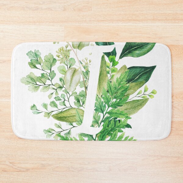 Item preview, Botanical Monogram - Letter I Initial designed and sold by Naturalist Prints.