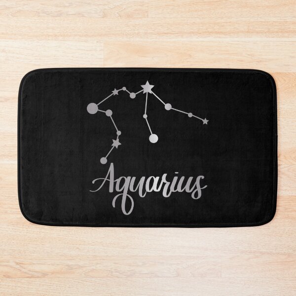 Item preview, Aquarius Zodiac Constellation in Silver - Black designed and sold by Kelly Leung.