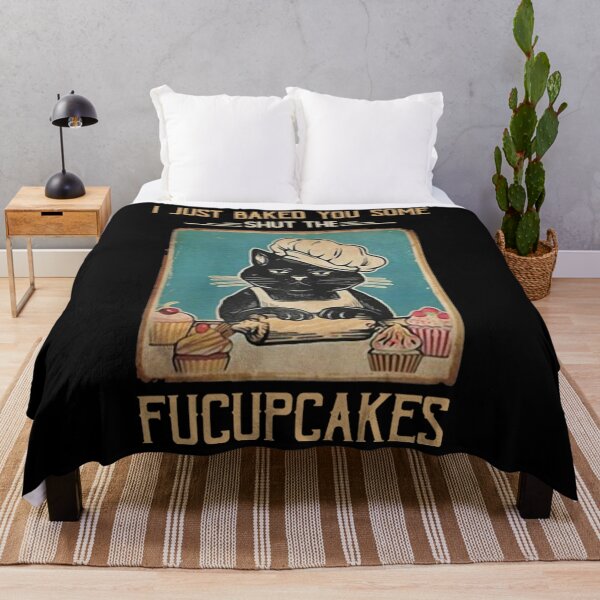 Item preview, Vintage Black Cat I just Baked You Some Shut The Fucupcakes designed and sold by moonxpet.