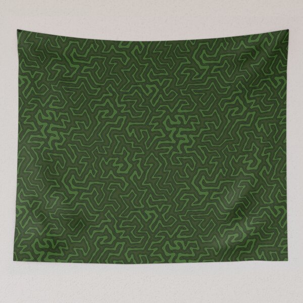 Item preview, green turing pattern designed and sold by Michelle Clay.