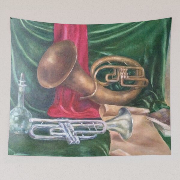 Item preview, Still life painting - musical instruments. designed and sold by Umiska.