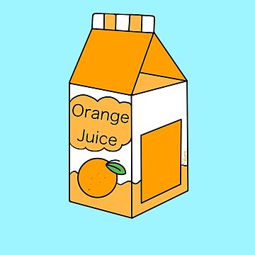 orange juice drawing
