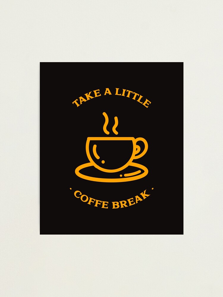 REPRINT PICTURE of coffee print COFFEE BREAK 6x6 