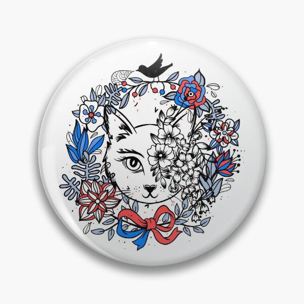 Item preview, vintage flower cat designed and sold by ENIGMAT-.