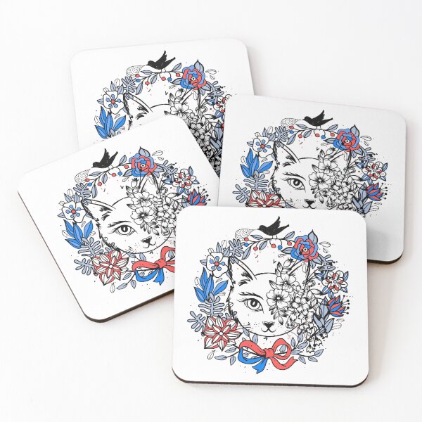 Item preview, vintage flower cat designed and sold by ENIGMAT-.