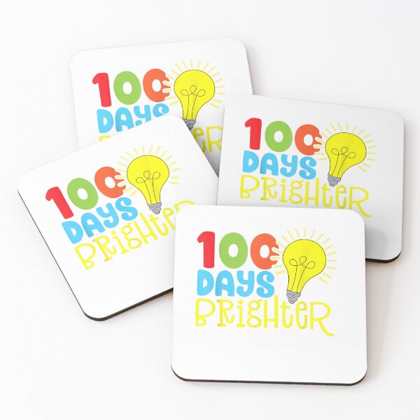 Item preview, 100 Days Brighter Lightbulb Graphic for Teachers and Kids T-Shirt designed and sold by AschenbrenDale.