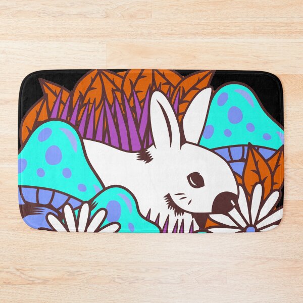 Item preview, super cute kawaii fly agaric mushroom with rabbit | cute kawaii art designed and sold by ArtisticThings1.