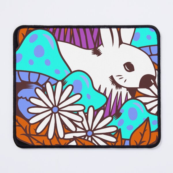 Item preview, super cute kawaii fly agaric mushroom with rabbit | cute kawaii art designed and sold by ArtisticThings1.