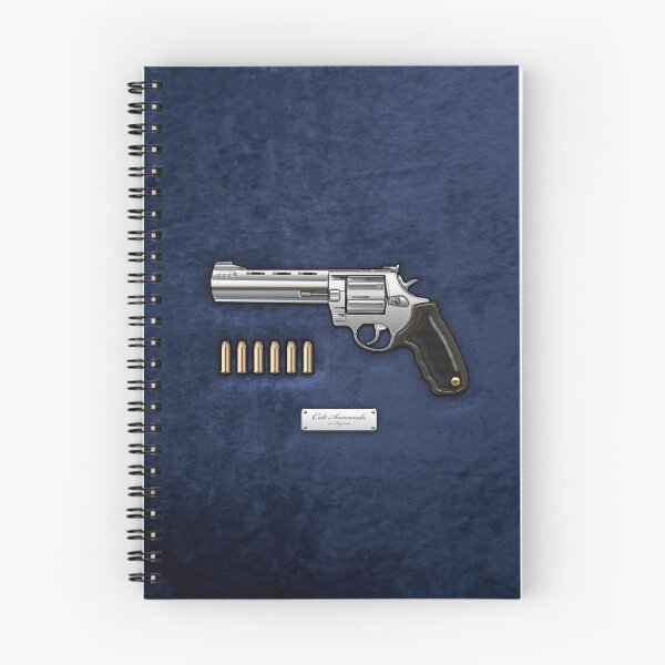 Item preview, .44 Magnum Colt Anaconda with Ammo on Blue Velvet  designed and sold by Serge Averbukh Art Studio.