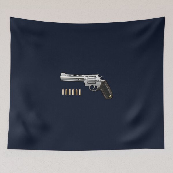 Item preview, .44 Magnum Colt Anaconda with Ammo on Blue Velvet  designed and sold by Serge Averbukh Art Studio.