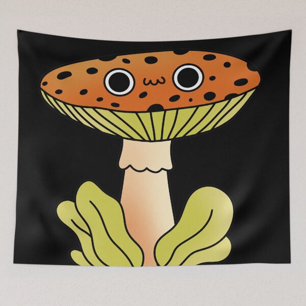Item preview, cute funny kawaii fly agaric mushroom | cute kawaii art designed and sold by ArtisticThings1.