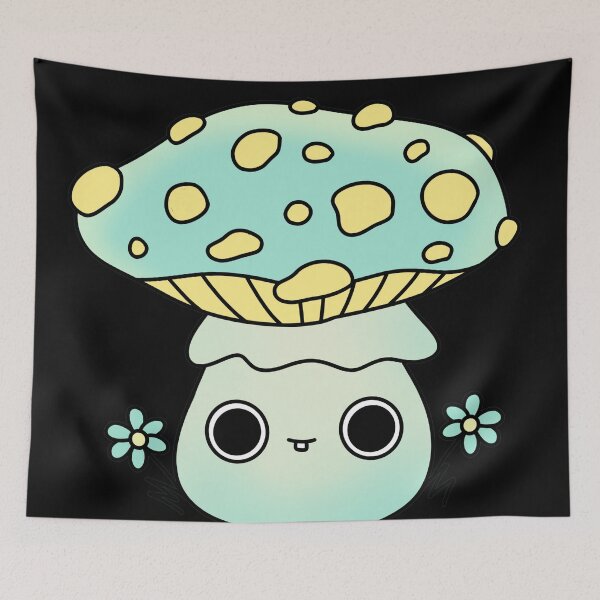 Item preview, small cute funny kawaii fly agaric mushroom | cute kawaii art designed and sold by ArtisticThings1.