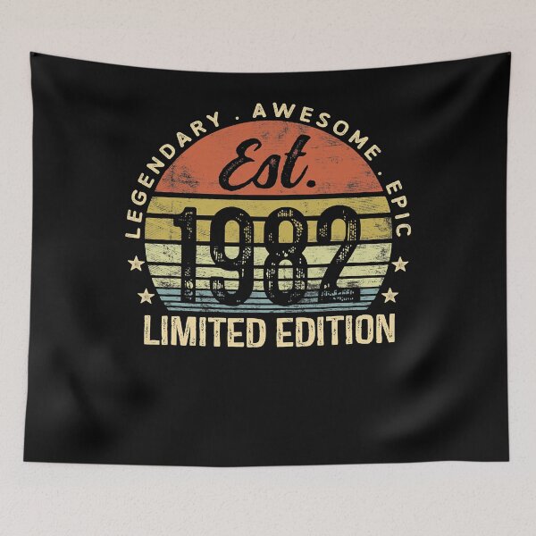 Item preview, Est 1982 Limited Edition 40th Birthday Gifts 40 Year Old designed and sold by OscarBernal.